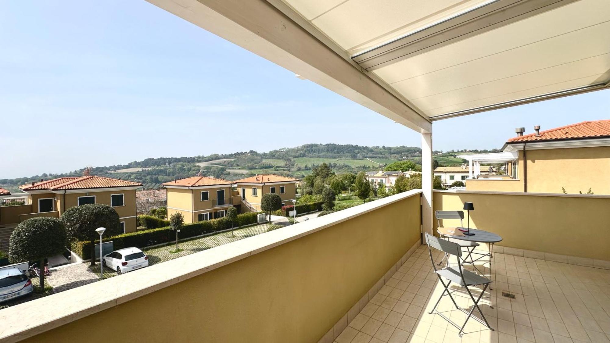 S334 - Sirolo, Meraviglioso Trilocale Panoramico Eksteriør bilde